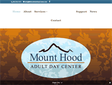 Tablet Screenshot of mthoodadultdaycenter.com